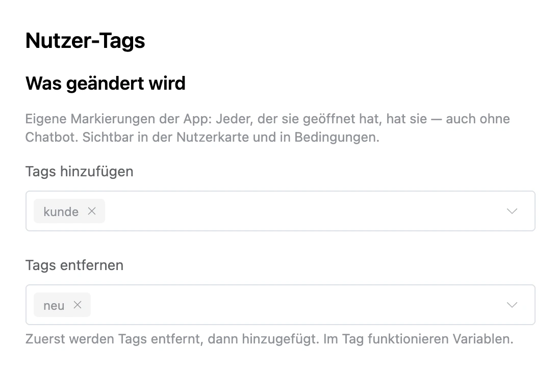 Block „Benutzer-Tags“