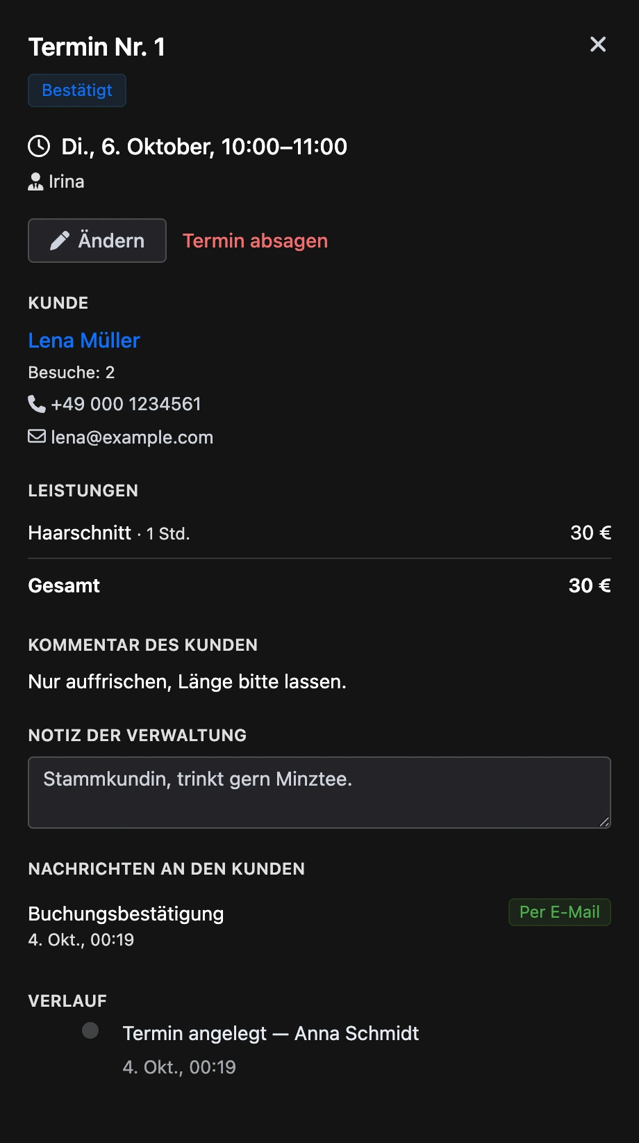 Terminkarte
