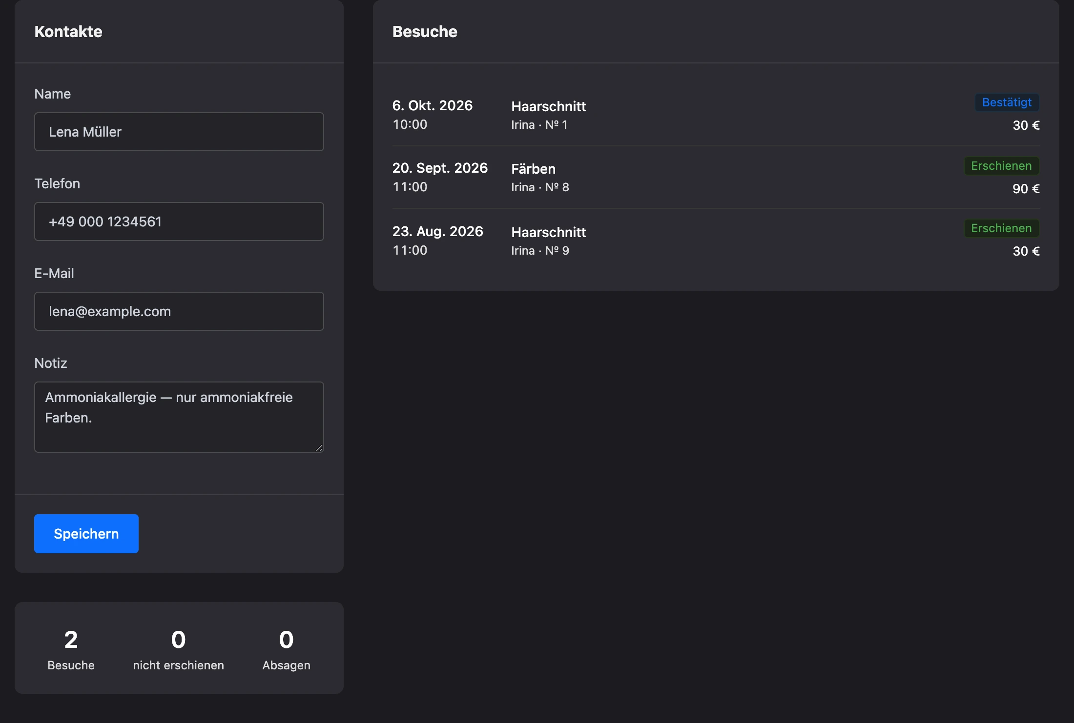 Kundenkarte