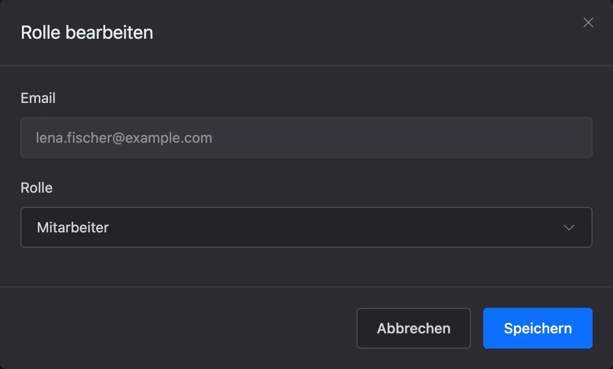 Dialog „Rolle bearbeiten“